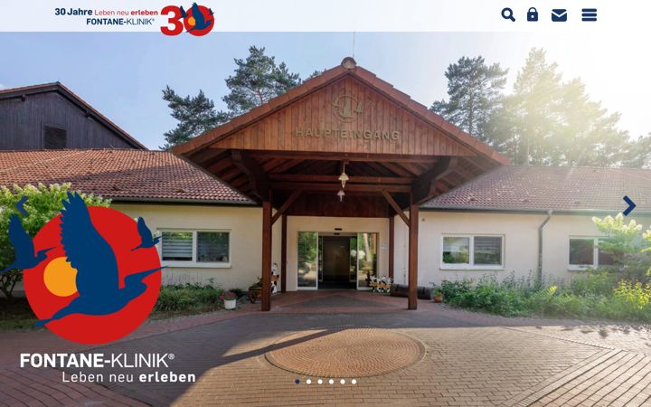 Ekrano kopija fontane-klinik.de