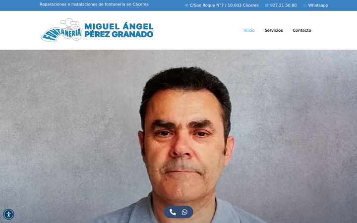 Screenshot of fontaneriacaceres.es
