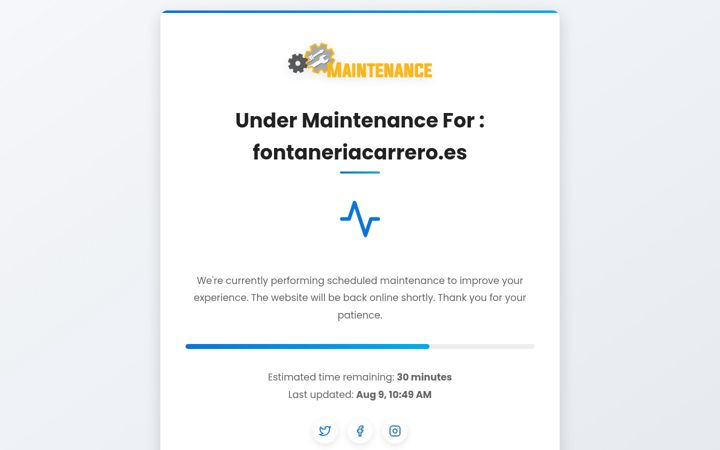 Screenshot of fontaneriacarrero.es
