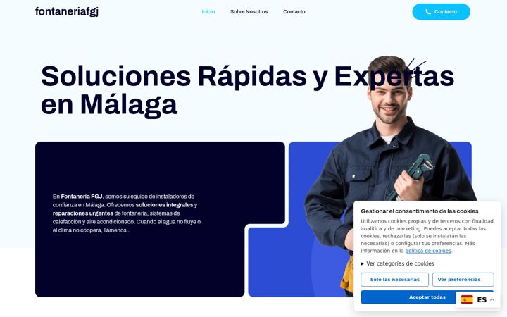 Screenshot of fontaneriafgj.com