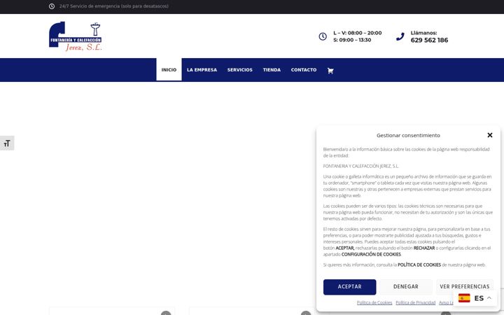 Screenshot of fontaneriajerez.com