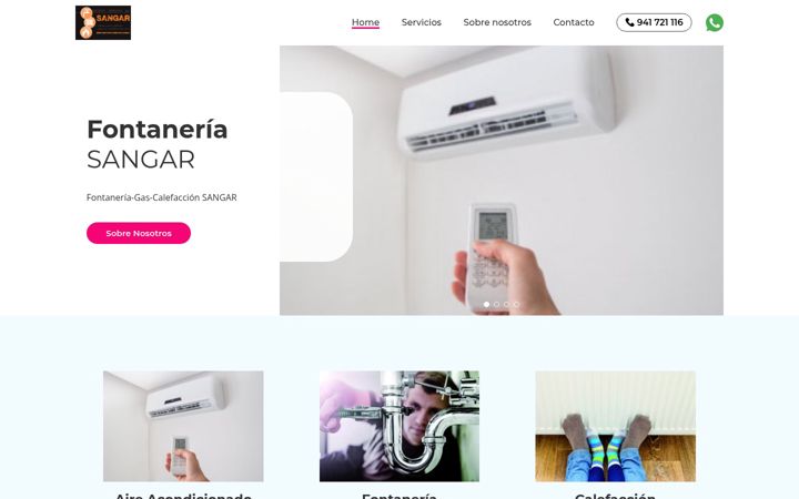 Screenshot of fontanerialarioja.com.es