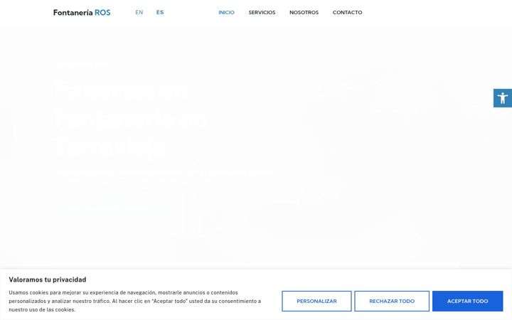 Screenshot of fontaneriarostorrevieja.com