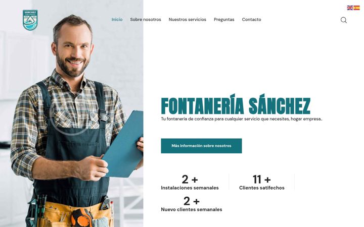 Screenshot of fontaneriasanchez.com