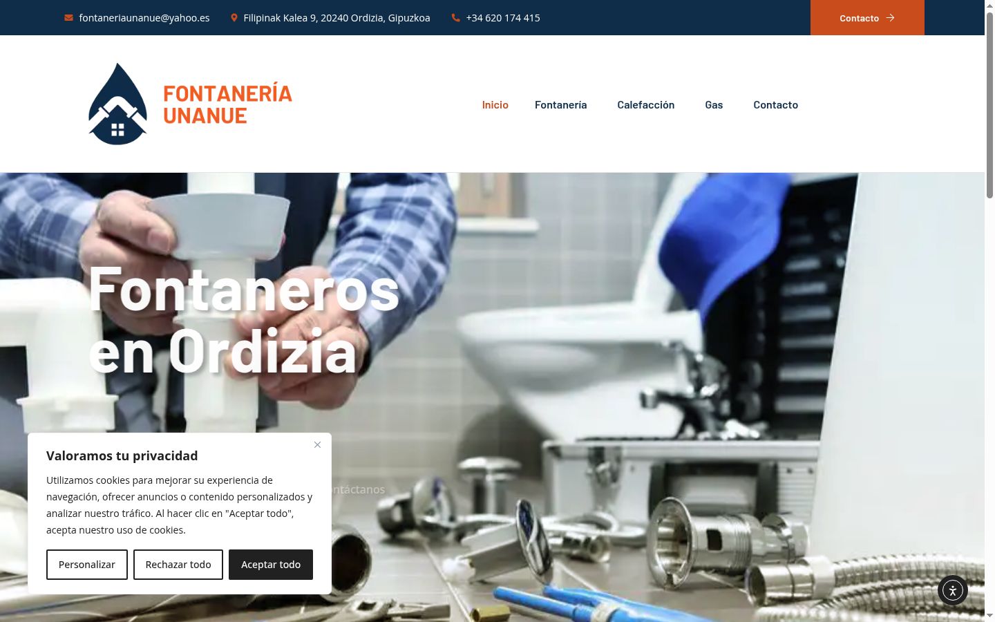 Screenshot tal-banner tal-kunsens muri qabel kwalunkwe interazzjoni