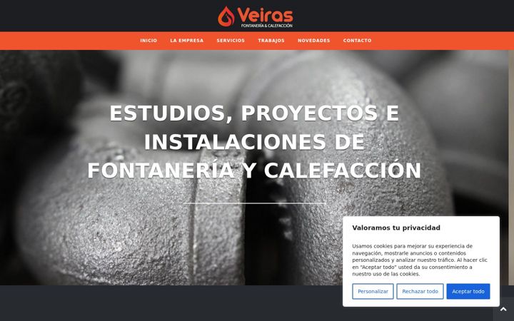 Screenshot of fontaneriaveiras.com