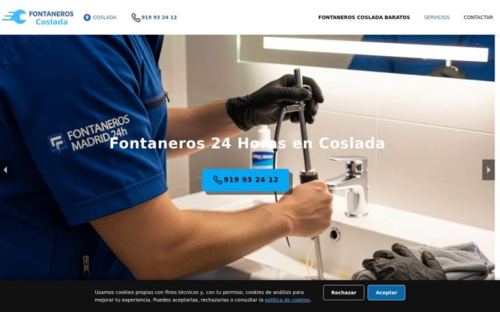 Screenshot of fontaneroencosladamiguel.com
