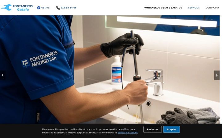 Screenshot of fontanerogetafe.es