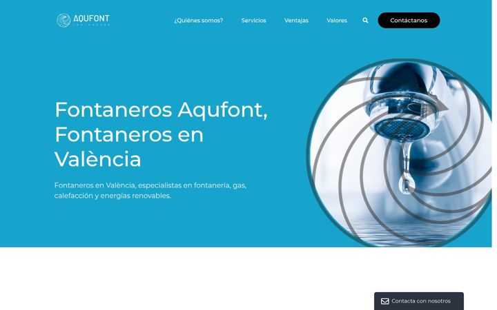 Screenshot of fontanerosaqufont.com