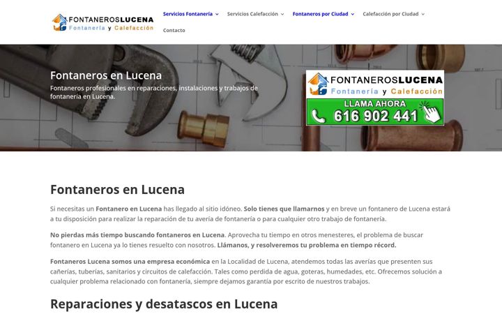 Screenshot of fontaneroslucena.com