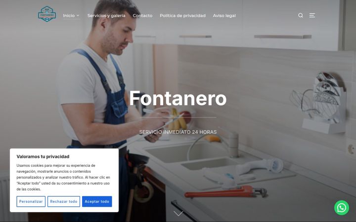 Screenshot of fontanerotorrevieja.es