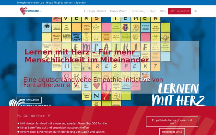 Screenshot of fontanherzen.de