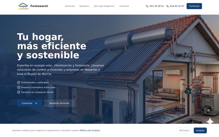 Screenshot of fontawachi.com