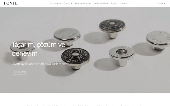 Captură de ecran a fonte.com.tr