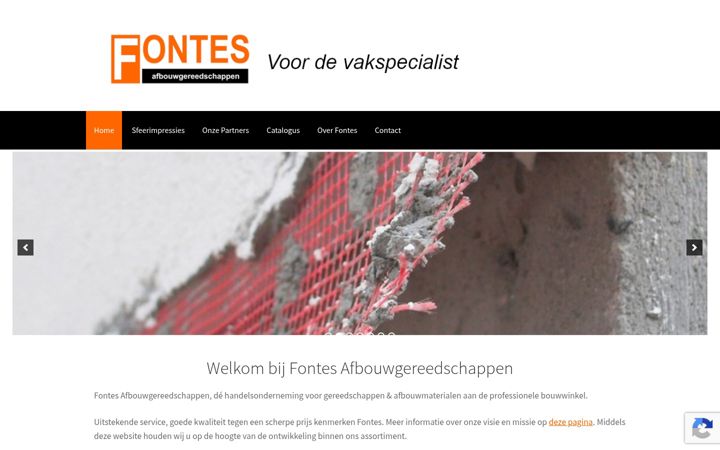 Screenshot of fontesafbouwgereedschappen.nl