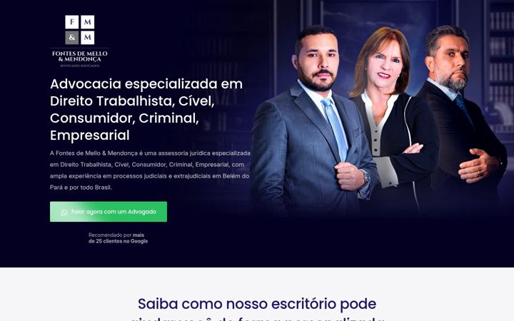 Skärmbild av fontesdemelloemendonca.com.br