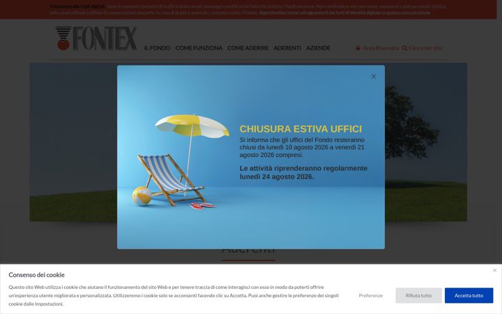 Snímek obrazovky fontex.it