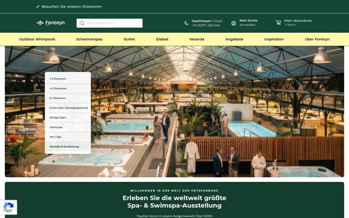 Screenshot of fonteynspas.de