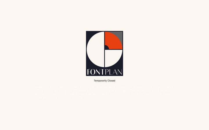 Screenshot of fontplan.com