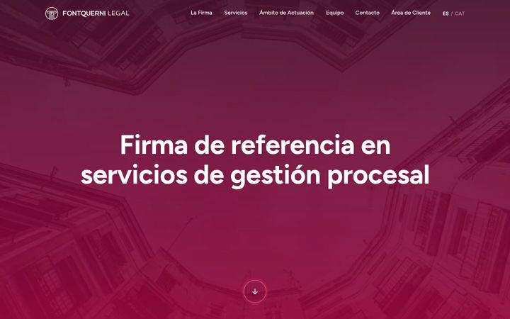 Screenshot of fontquerni.com
