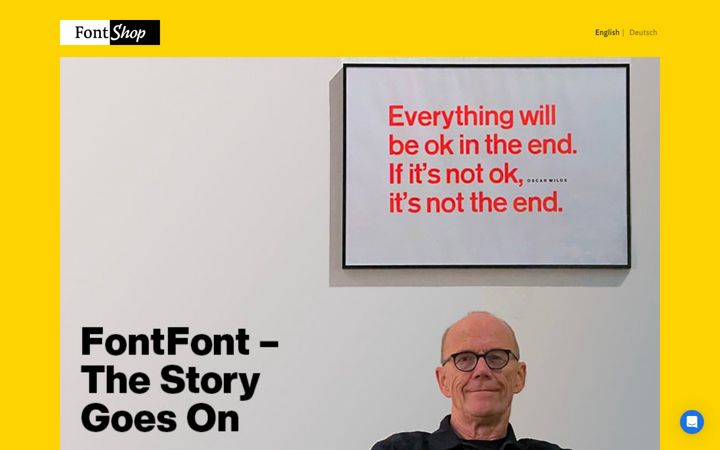 Screenshot of fontshop.com