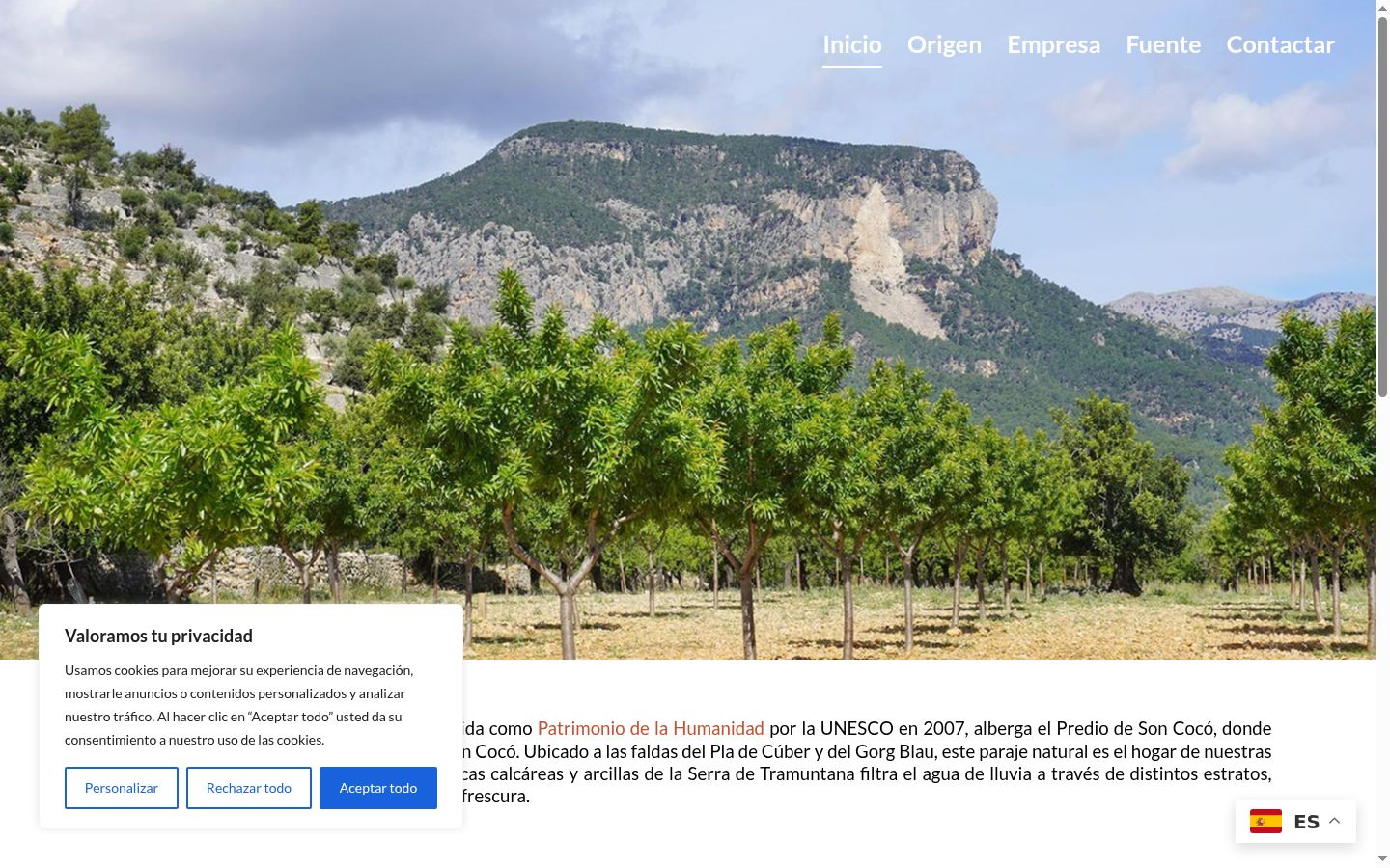 Screenshot tal-banner tal-kunsens muri qabel kwalunkwe interazzjoni