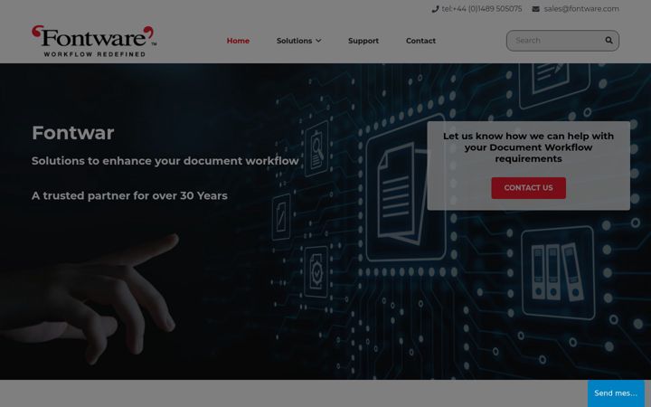 Screenshot of fontware.com