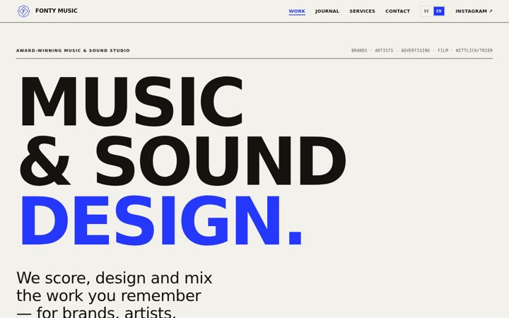 Screenshot of fontymusic.com