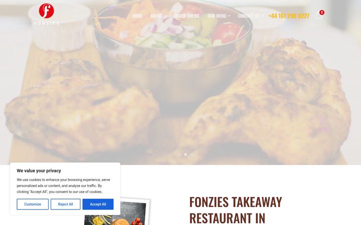 Snímek obrazovky fonzies.co.uk