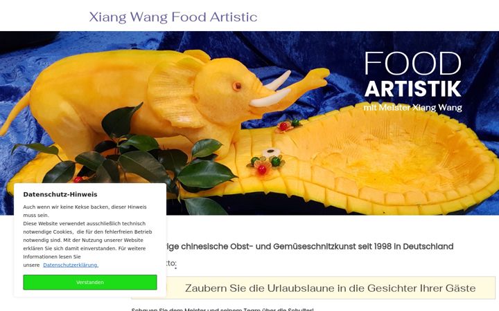 Screenshot of food-artistic.de