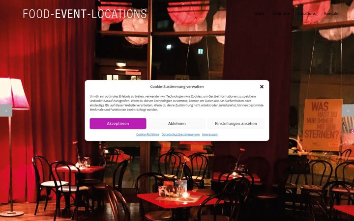 Screenshot of food-eventlocation.de