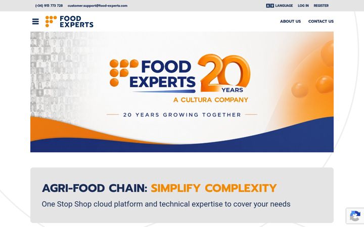 Screenshot of food-experts.com