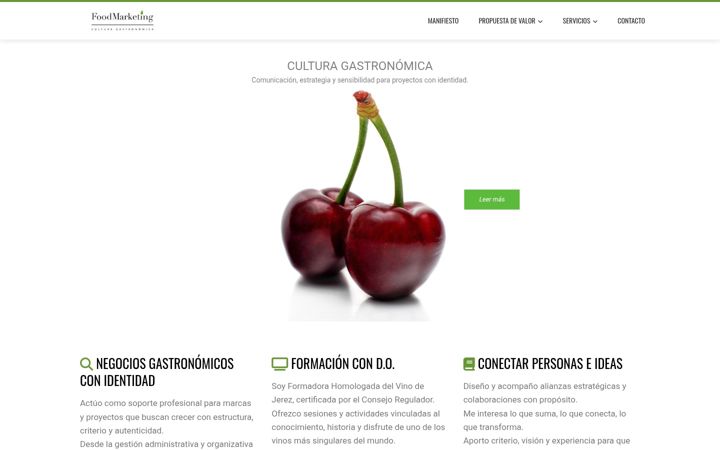 Snímek obrazovky food-marketing.es