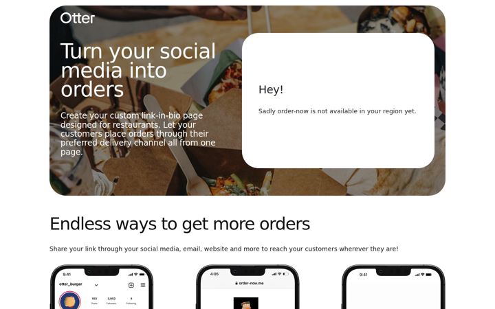 Captură de ecran a food-order.co