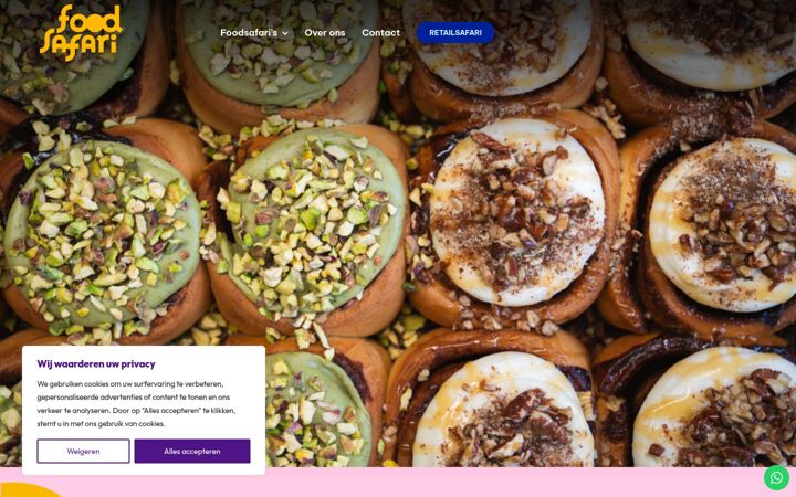 Screenshot of food-safari.nl