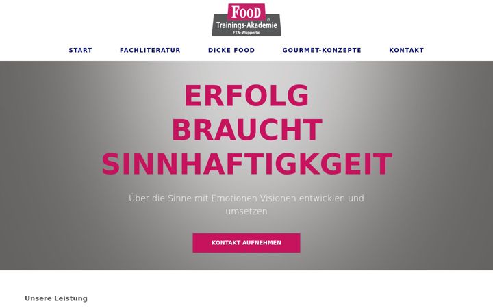 Screenshot of food-trainingsakademie.com