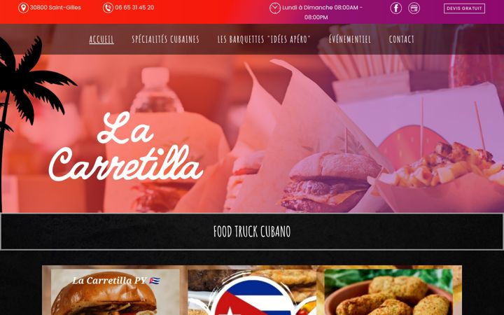 Screenshot of food-truck-la-carretilla.fr