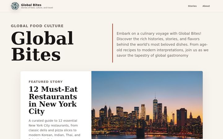 Screenshot of food2mouth.com