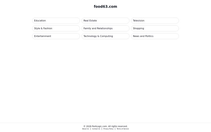 Screenshot of food63.com