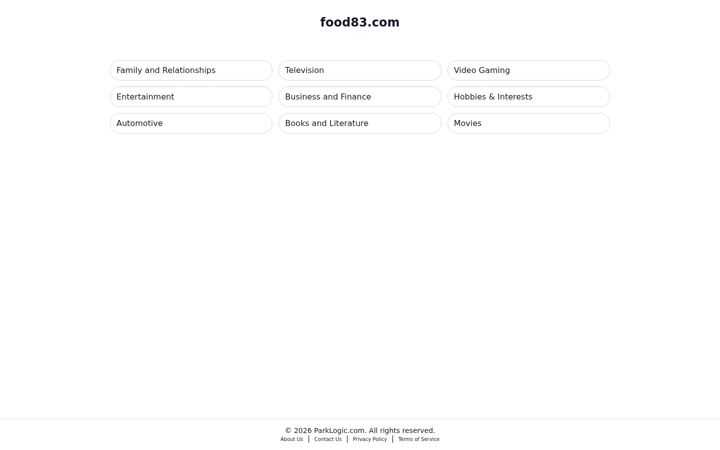 Screenshot of food83.com