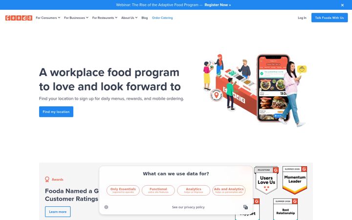 Screenshot ta' fooda.com