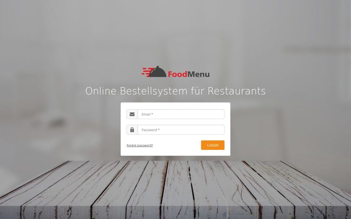Captura de pantalla de foodadmin.de