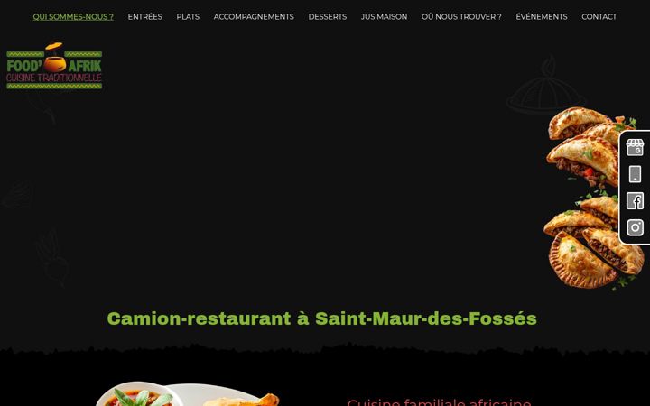 Screenshot of foodafrik.fr