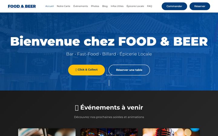 Screenshot of foodandbeer.fr