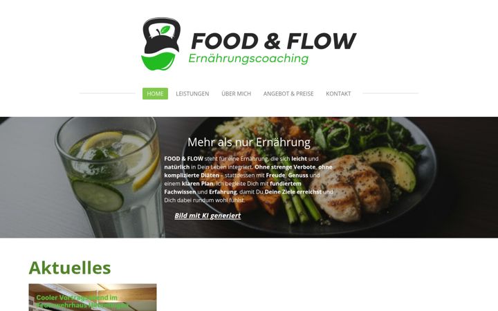 Screenshot of foodandflow.de