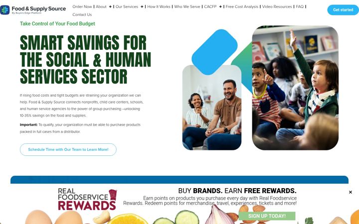 Screenshot of foodandsupplysource.com