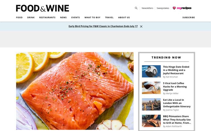 Képernyőkép: foodandwine.com