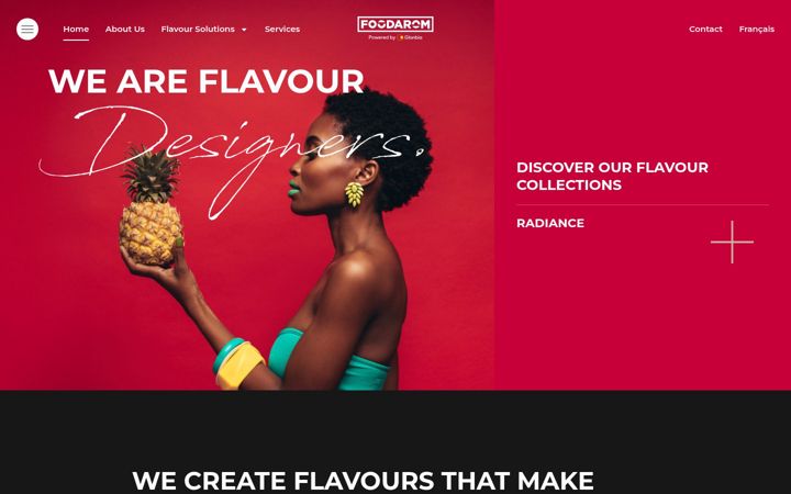 Screenshot of foodarom.com