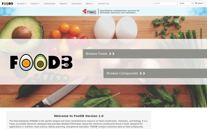 Screenshot ta' foodb.ca