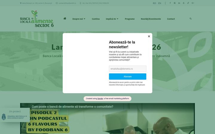 Screenshot of foodbank6.ro